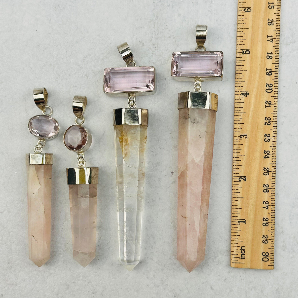 Large Rose Quartz Pendants - You Choose -