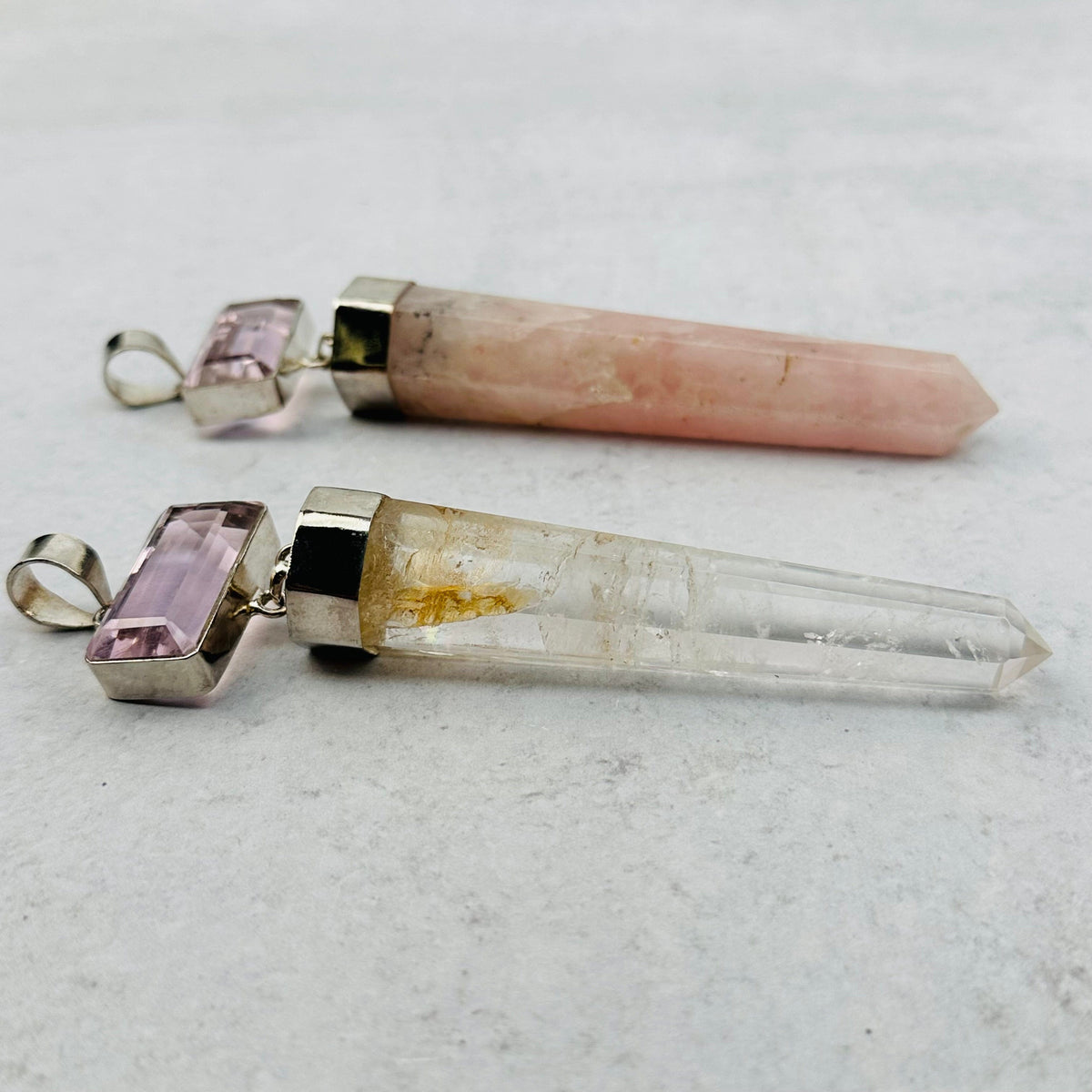 Large Rose Quartz Pendants - You Choose -