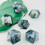 Moss Agate Geometric Crystals Spiritual Stones - By Weight -