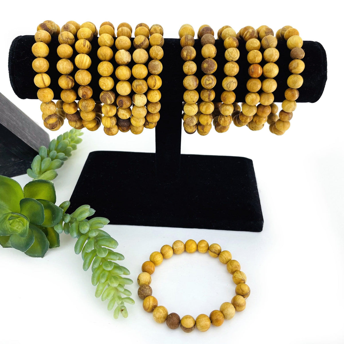 Palo Santo Round Bead Bracelets8mm Beads