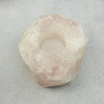 Rose Quartz "B" Grade Crystal Candle Holder