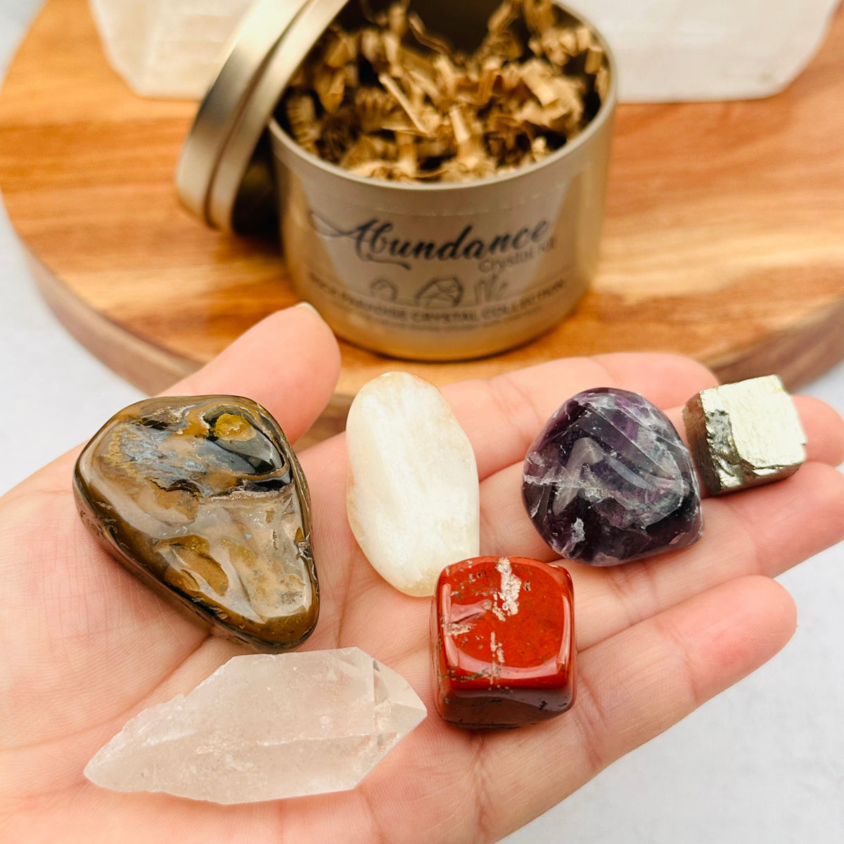 Abundance Crystal Kit - Set of Stones - Tin Collection