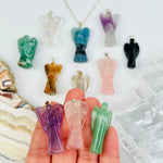 Crystal Guardian Angel Pendant