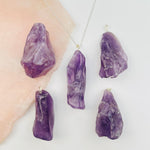 Amethyst Crystal Polished Jumbo Freeform Pendant -