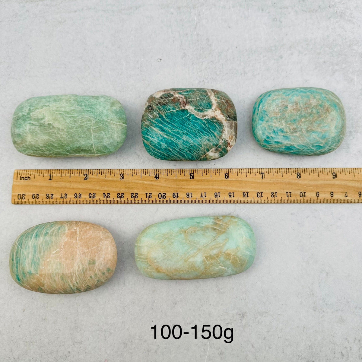 Amazonite Crystal Palm Pocket Stone - You Choose Weight