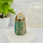 Amazonite Crystal Polished Tower Obelisk Point - By Weight