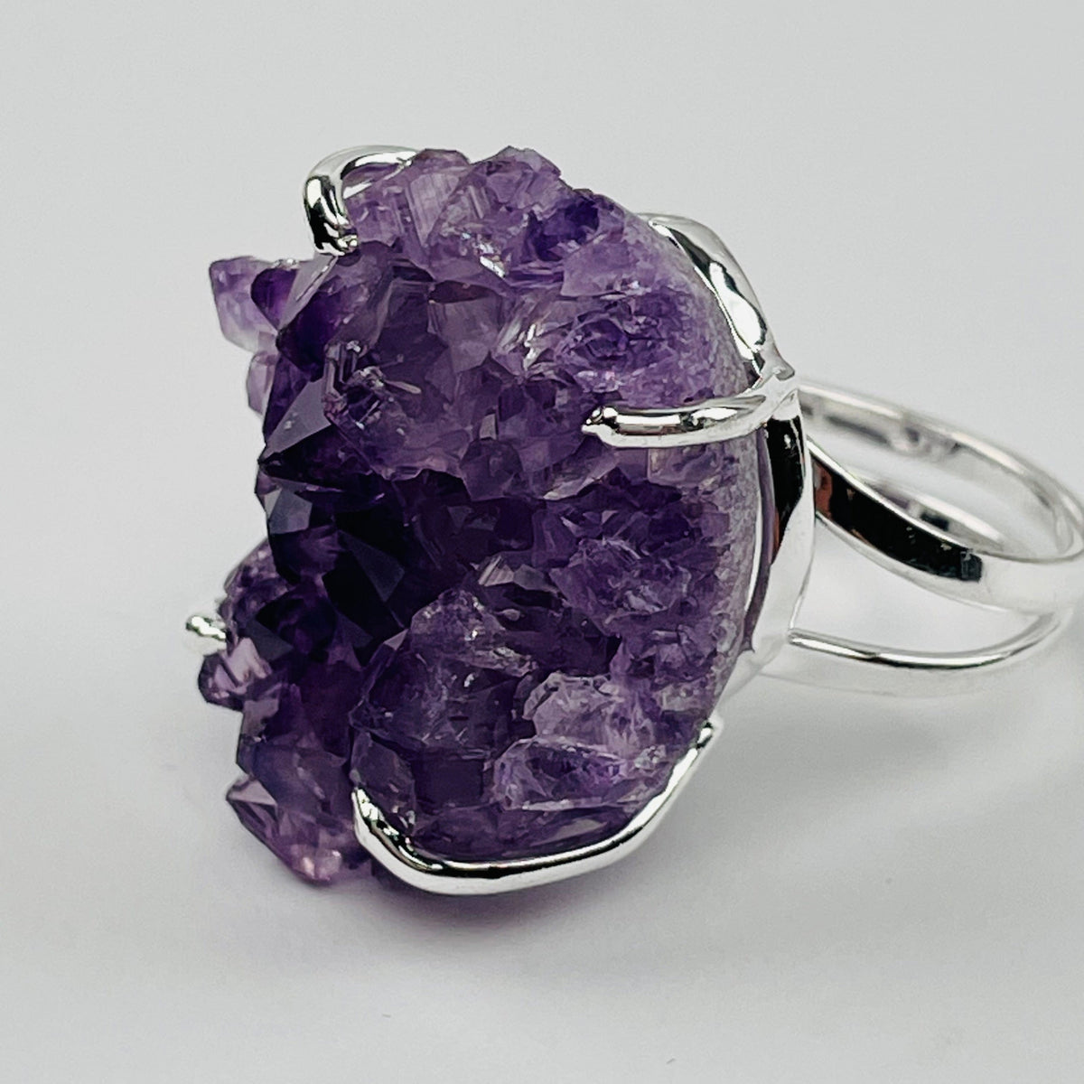 Crystal Cluster Ring (Amethyst, Citrine, or Crystal Quartz)