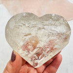 Faceted Light Smoky Quartz Heart - Crystal Heart - You Choose -