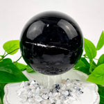 Black Obsidian Polished Spheres- Halloween Decor