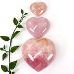 Rose Quartz Puff Polished Crystal Hearts - By Weight Spiritual Gift