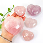 Rose Quartz Puff Polished Crystal Hearts - By Weight Spiritual Gift