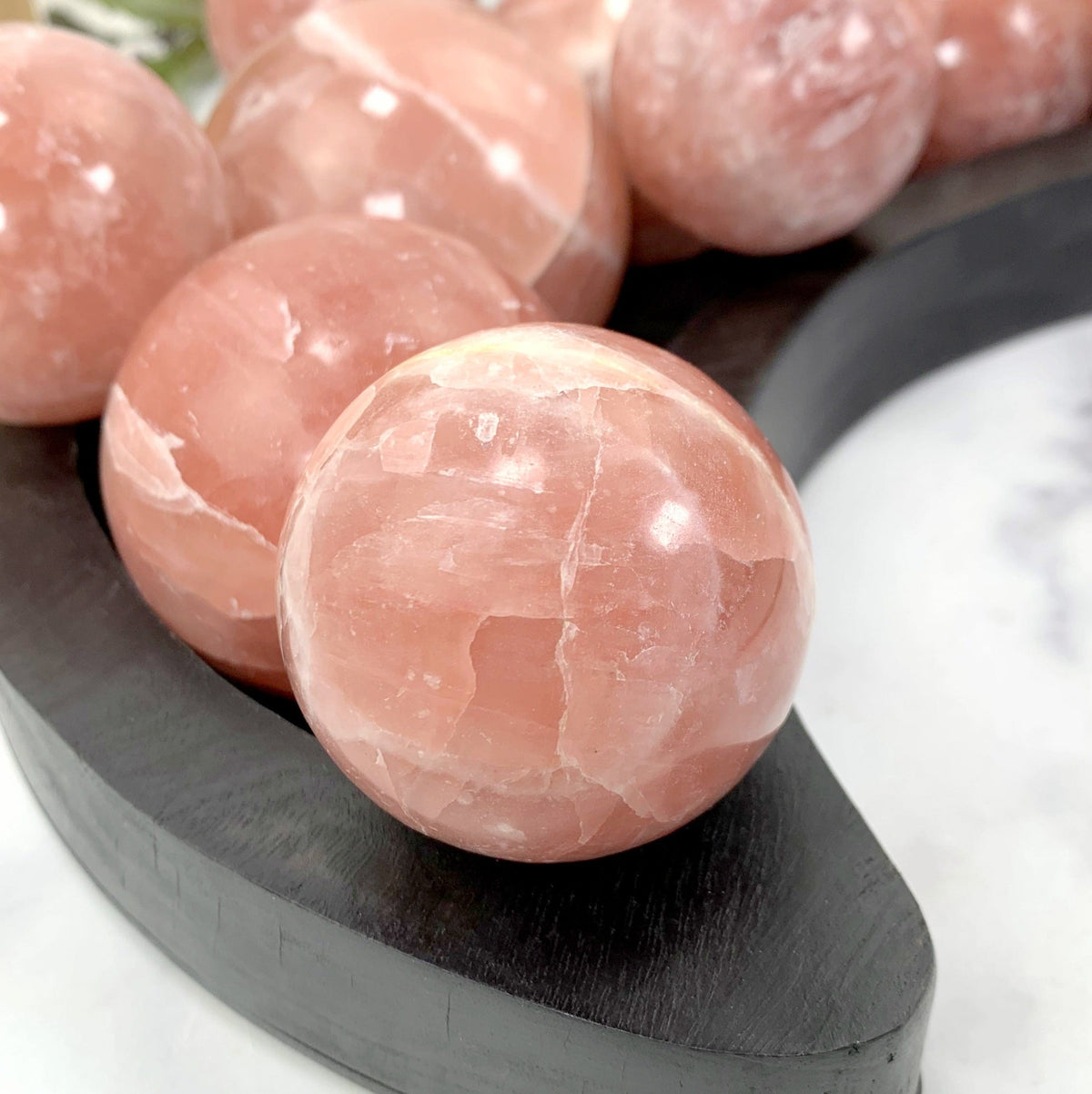 Rose Calcite Spheres - By Weight (SPHE-S3)