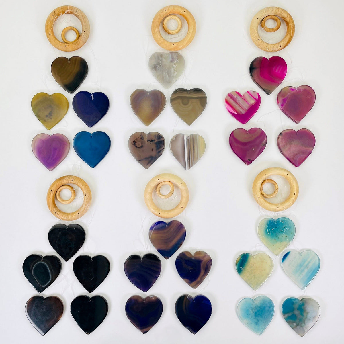 Agate Heart Wind Chimes