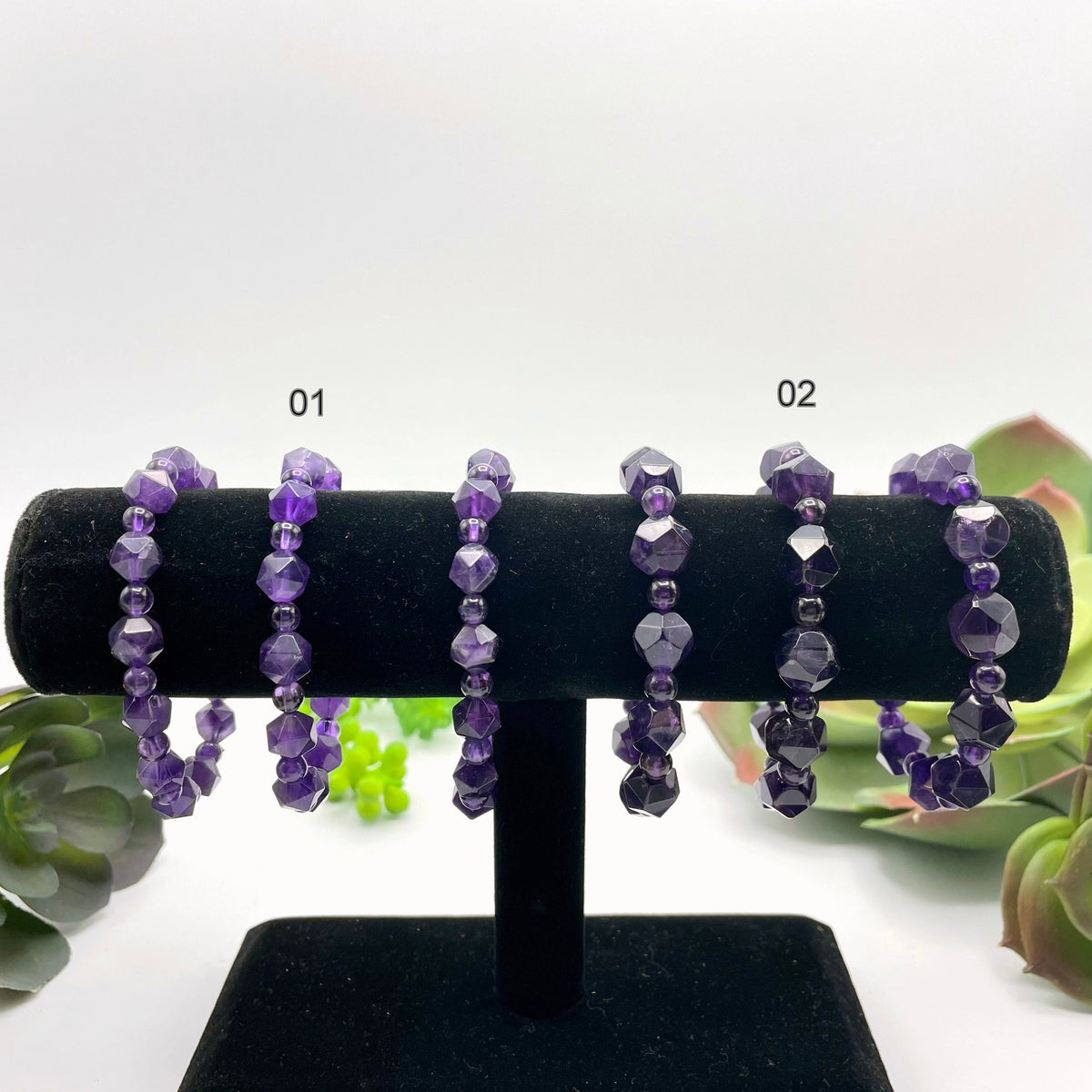 Amethyst Bead Bracelets