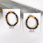 Leo Zodiac Gemstone Crystal Stretch Bracelet