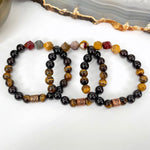 Leo Zodiac Gemstone Crystal Stretch Bracelet