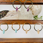 Gemstone Droplet Earrings