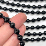 Black Obsidian Mala Bead Adjustable Necklace