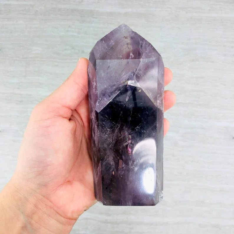 Amethyst Polished Tower Point - Manifestation - OOAK