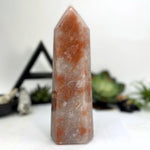 Hematite Quartz Polished Tower Point - OOAK -