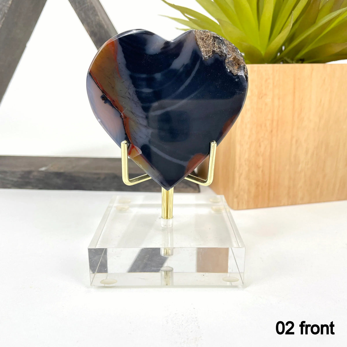 Agate Crystal Heart Slices YOU CHOOSE