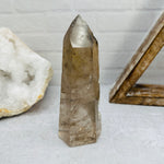 Polished Lodalite Point with Natural Inclusions- OOAK -