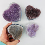 Amethyst Crystal Gemstone Hearts - YOU CHOOSE