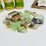 2lbs Green Calcite Pieces YOU GET ALL