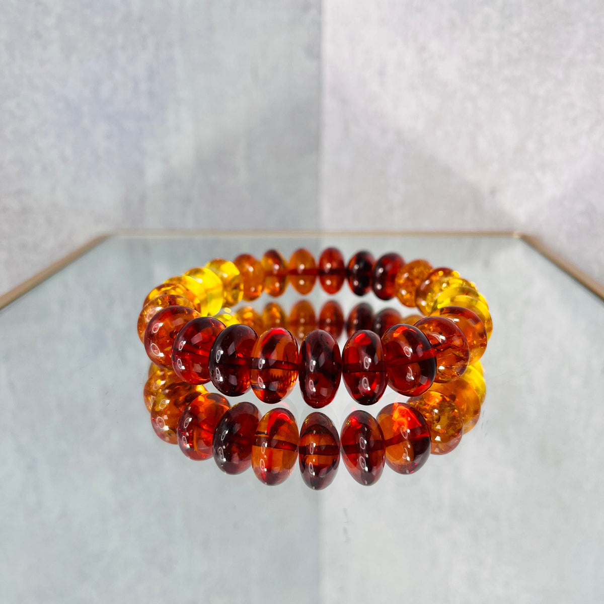 Baltic Amber Bracelet - Rondelle Beaded