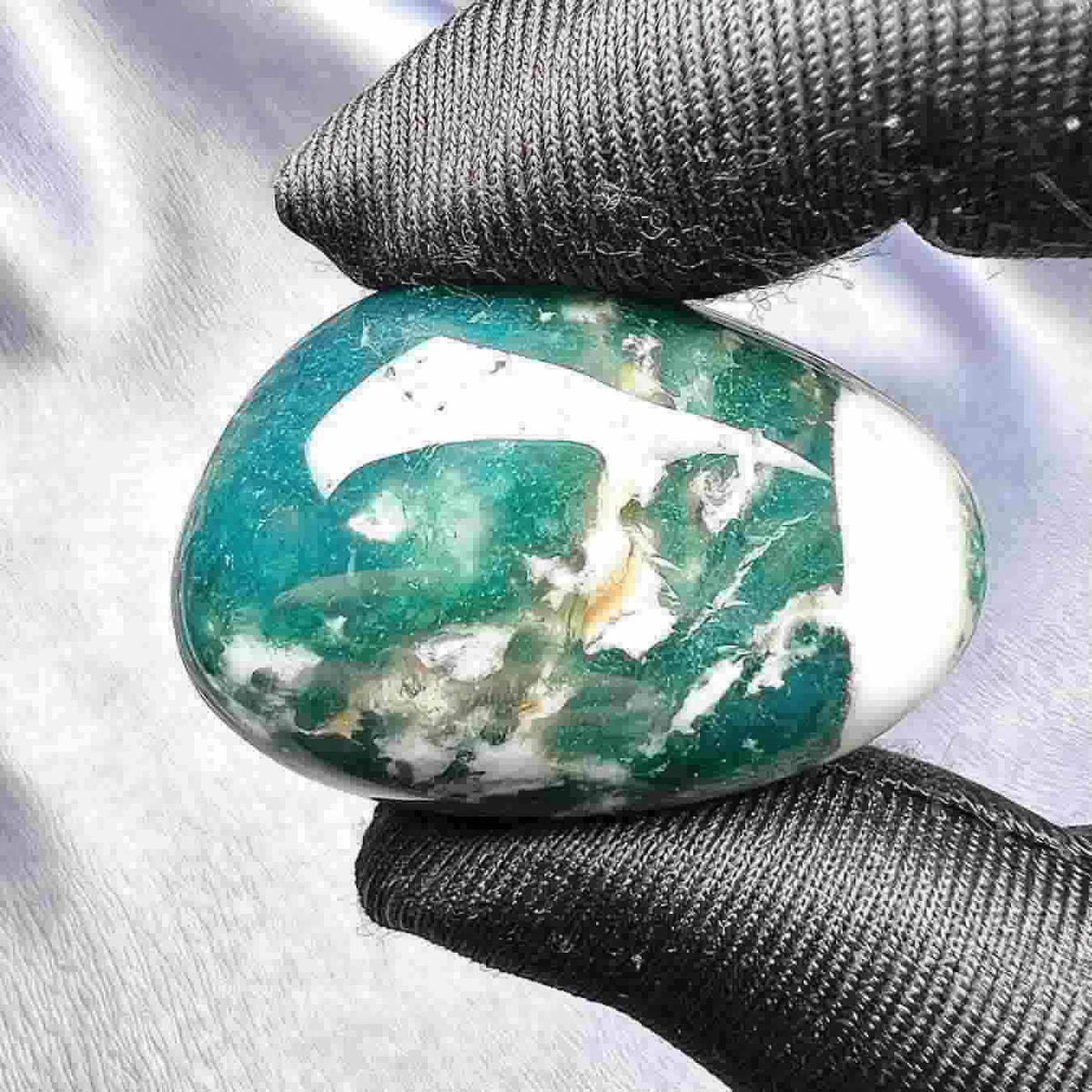 Moss Agate Tumble