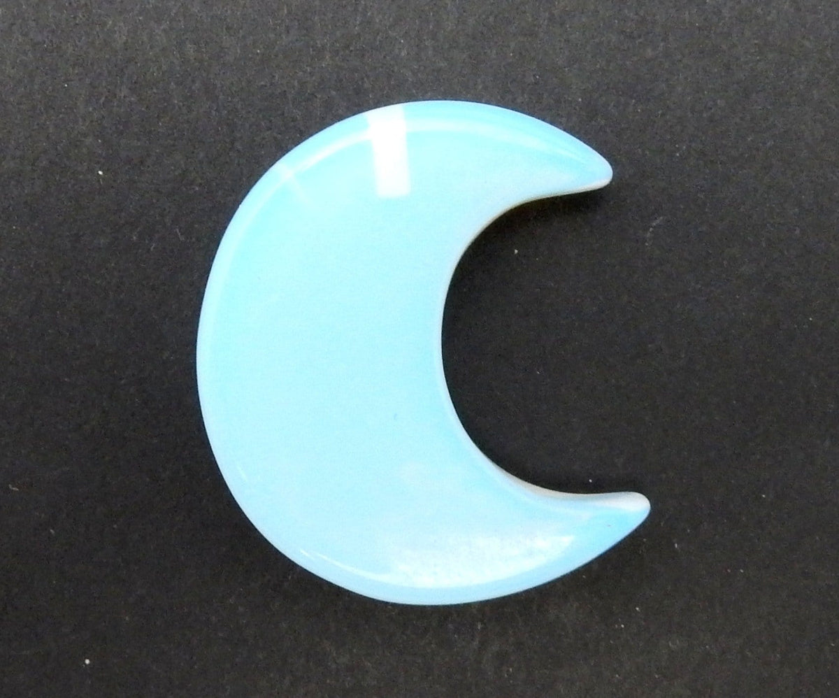 Gemstones Half Crescent Moon - Drilled or Undrilled