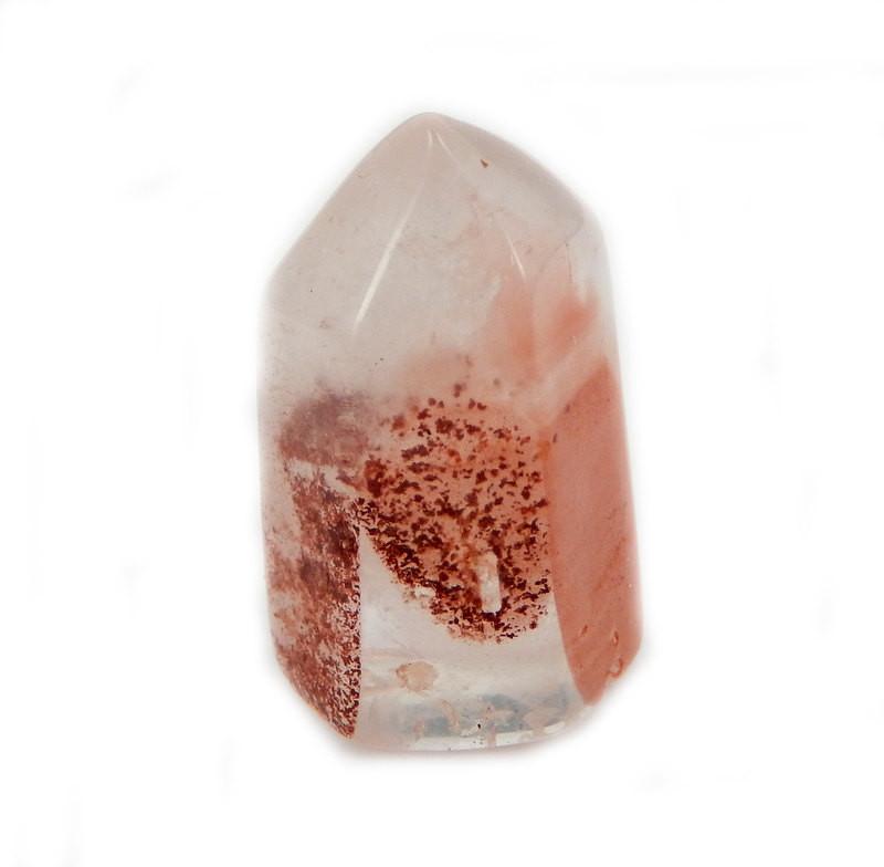 Petite Red Hematite Crystal Quartz Point - Chakra Cleansing(RK37B12-07)