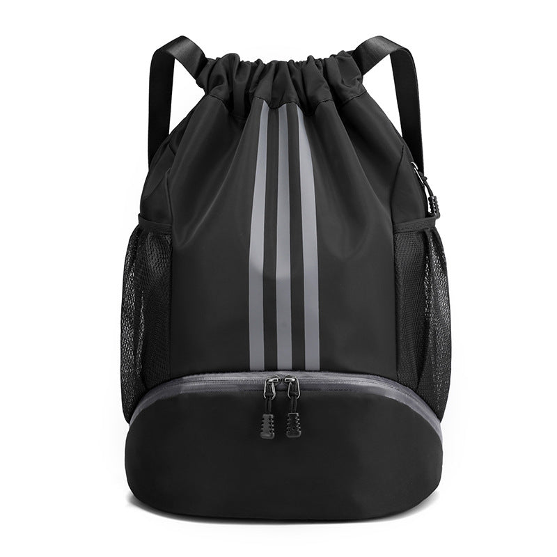 Large Nylon Drawstring Pocket Backpack