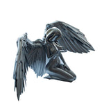 Art Angel Female Woman Wings Kneeling Cloak Hat